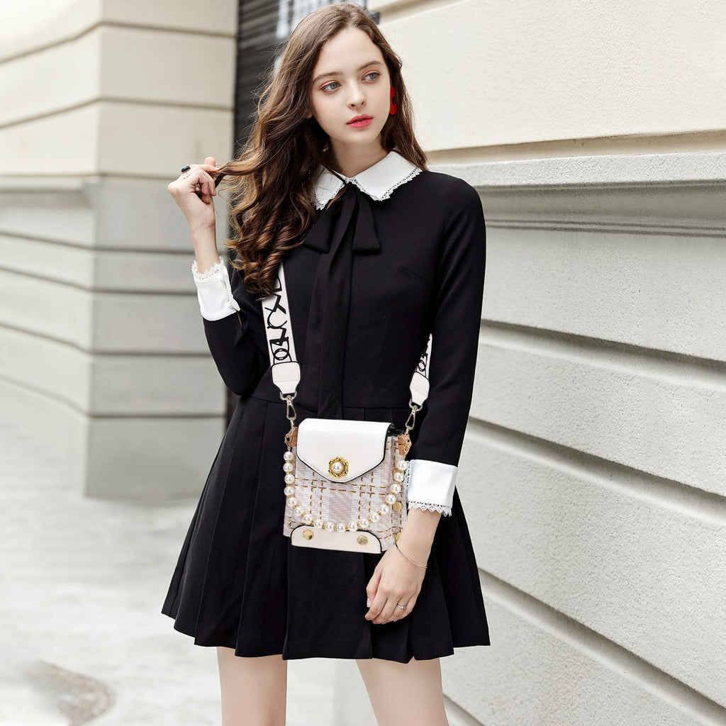 Pearl Chain Mini Crossbody Bag