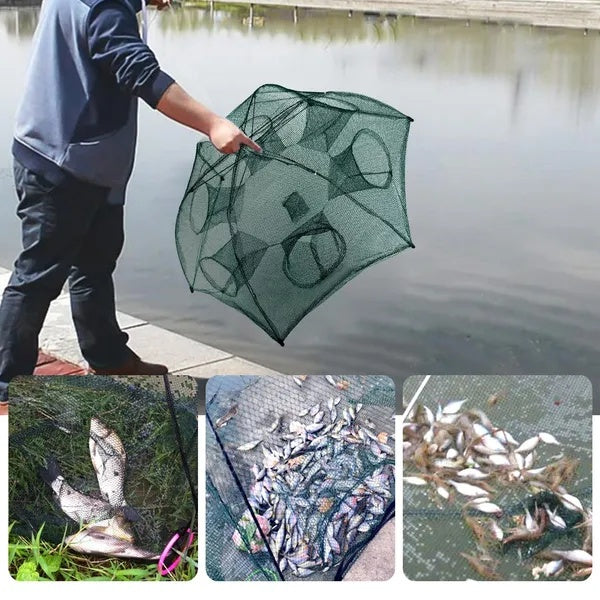 Folding Fish & Crab Trap Net