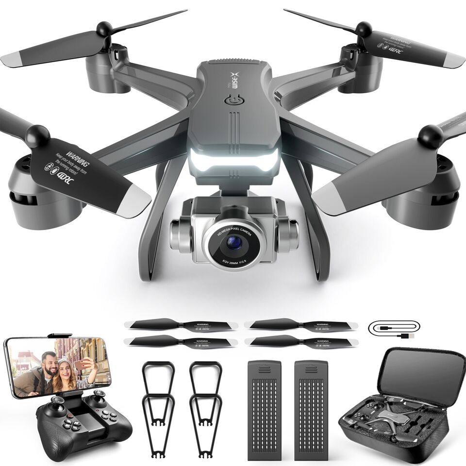 Foldable Dual-Camera Drone (2 Batteries)
