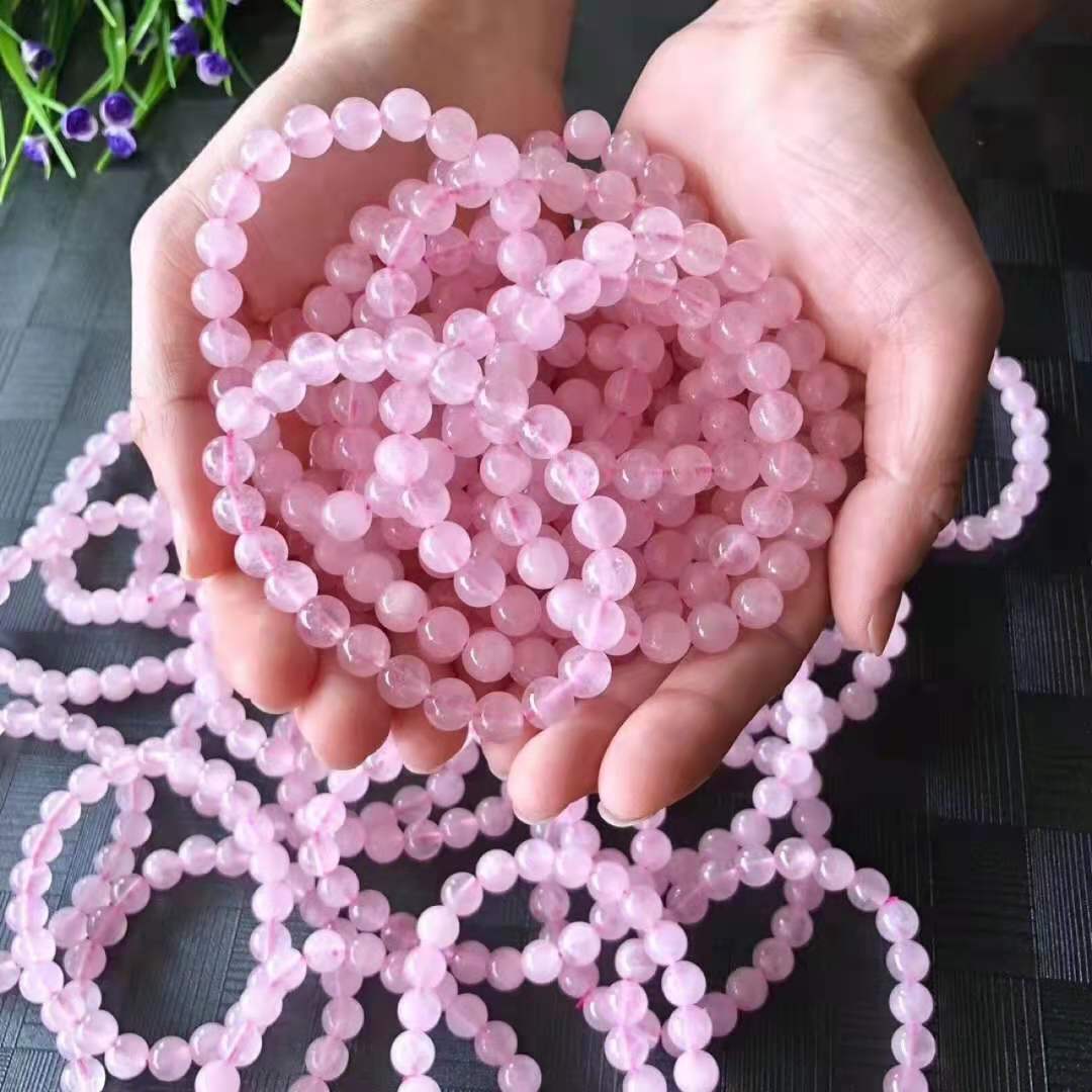 Rose Quartz Bead Bracelet
