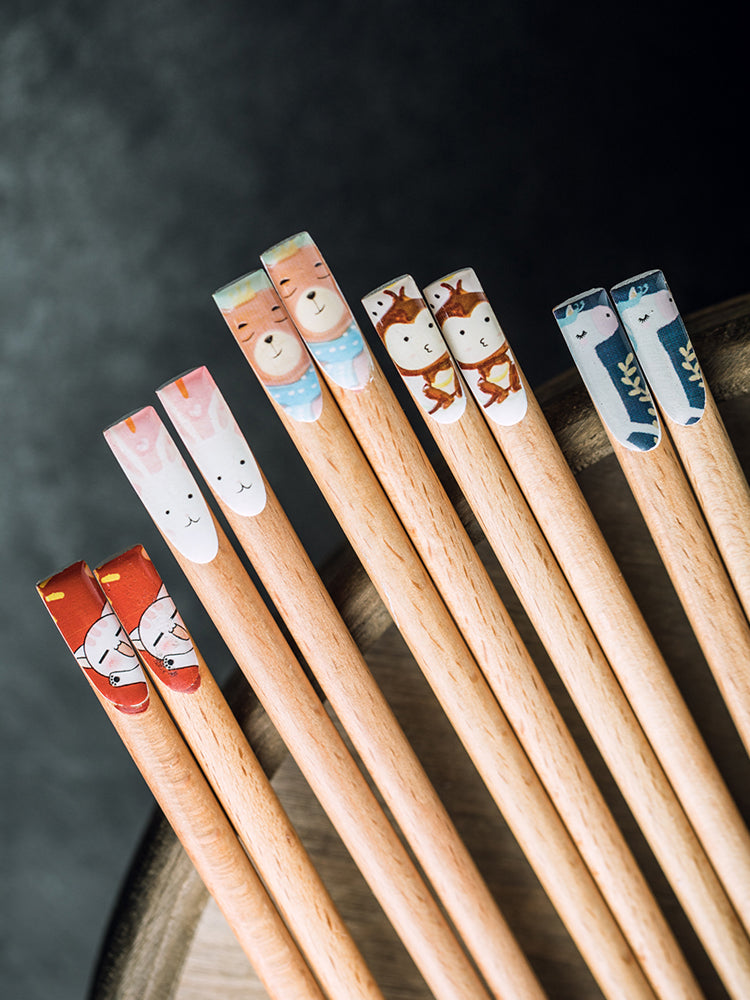 Cute Animal Wooden Chopsticks