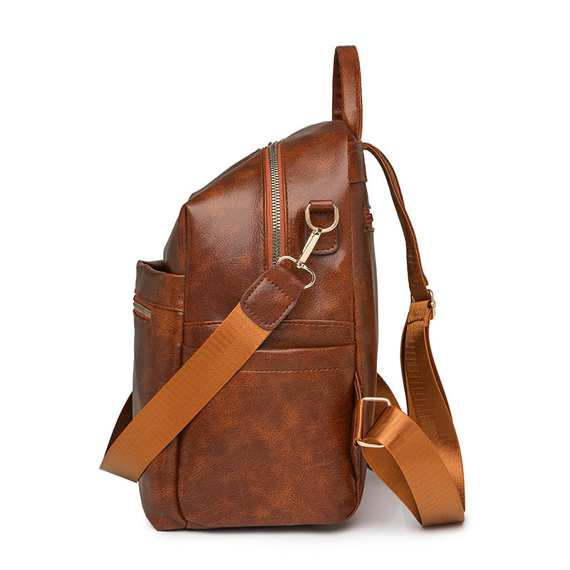 PU Leather Travel Backpack