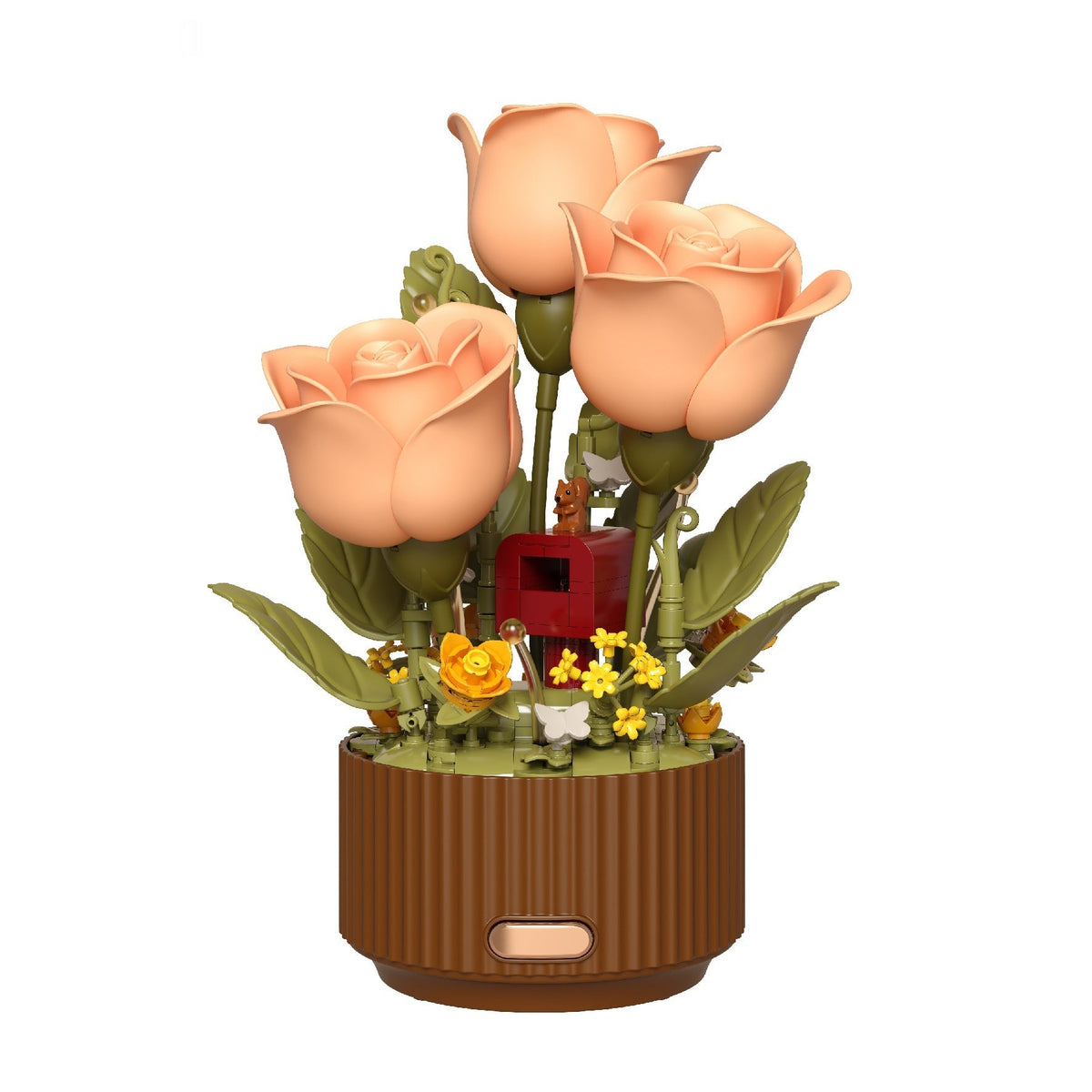 Light-Up Flower Building Block Set