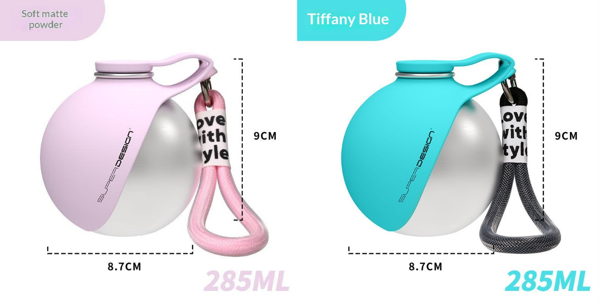 Portable Dog Water Bottle with Bag Dispenser