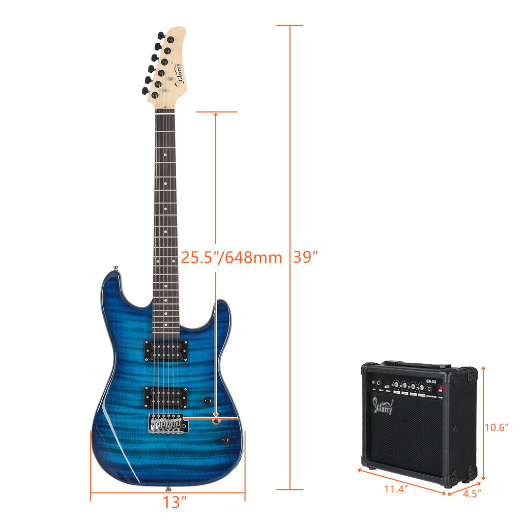 Electric Guitar Starter Kit with Amp