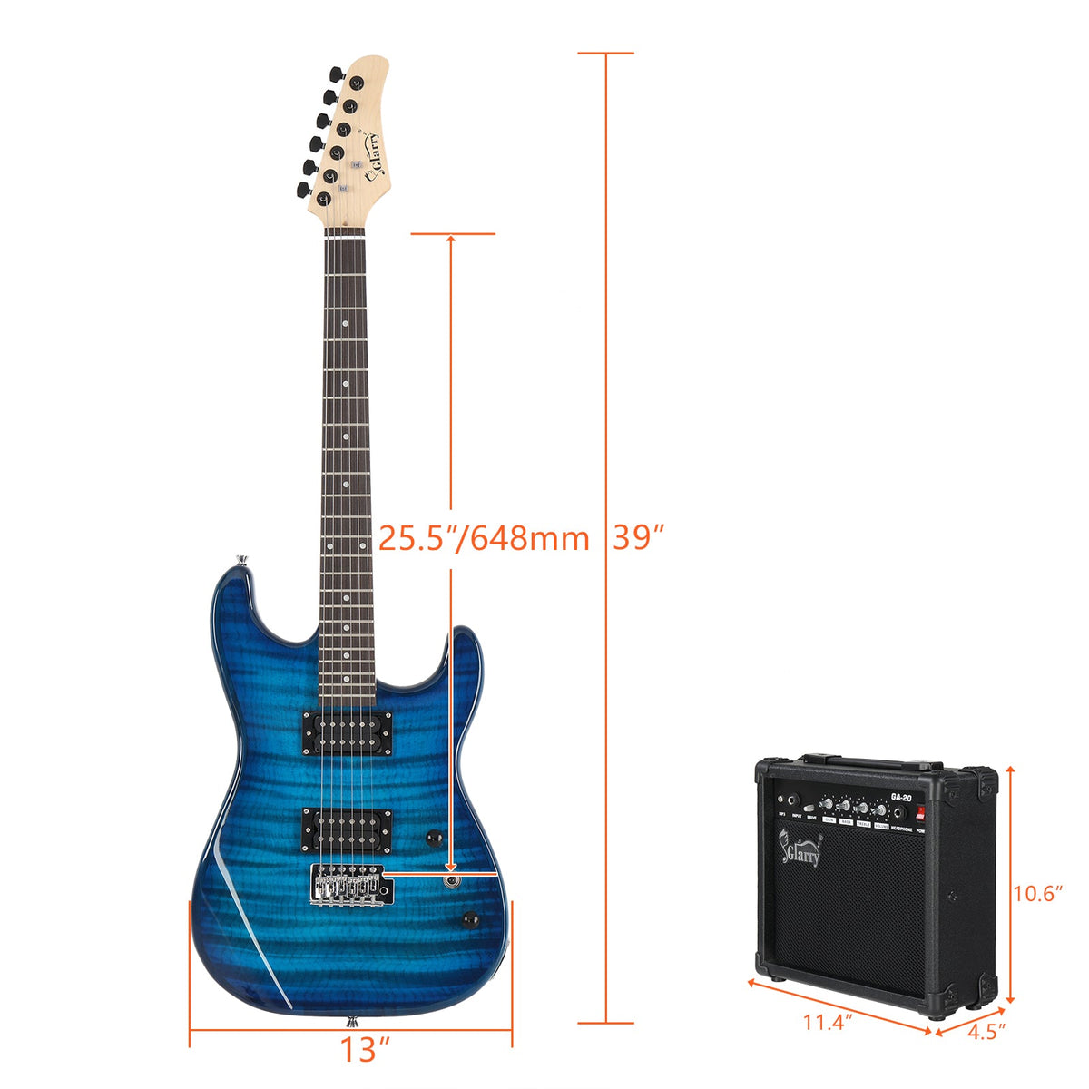 Electric Guitar Starter Kit with Amp
