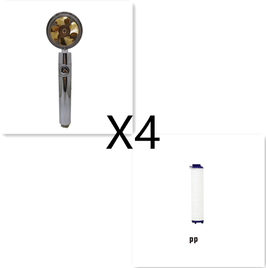 High-Pressure Turbo Fan Shower Head