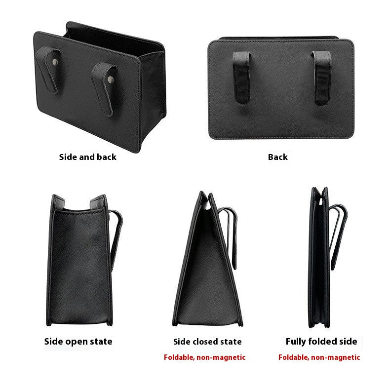 Leather Car Door Trash Bin