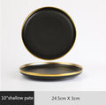 Matte Black Ceramic Dinnerware