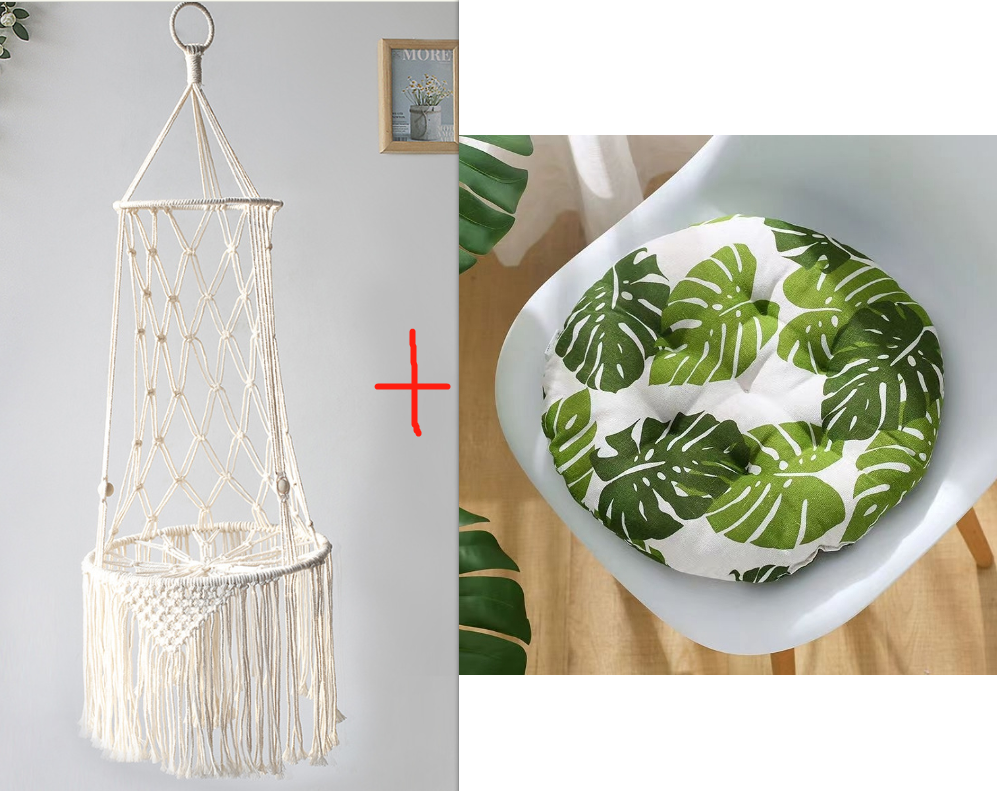 Macrame Wall-Hanging Cat Hammock