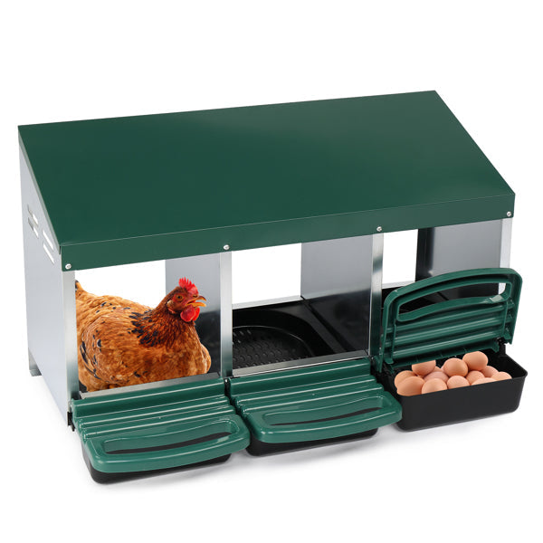 3-Compartment Chicken Nesting Box