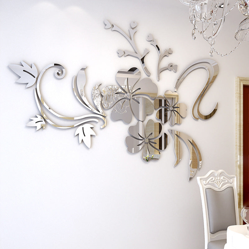 3D Mirror Acrylic Wall Stickers