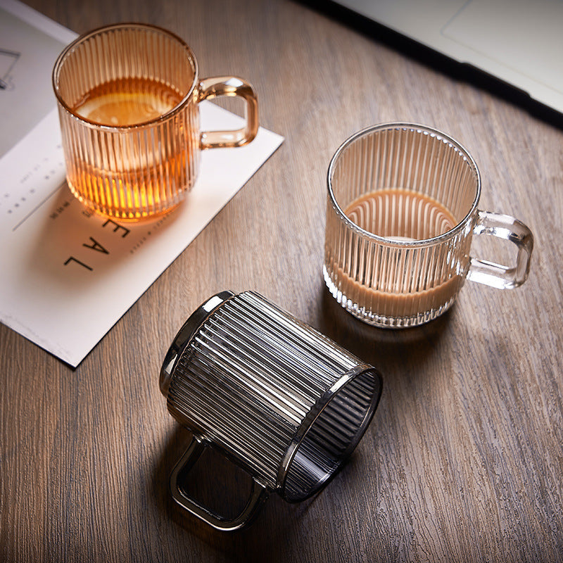 Striped Glass Mug
