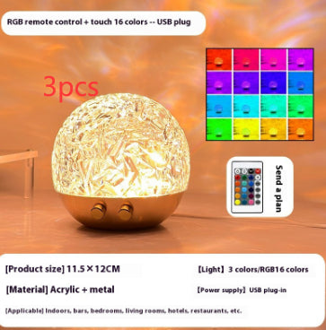 Water Ripple Crystal Lamp