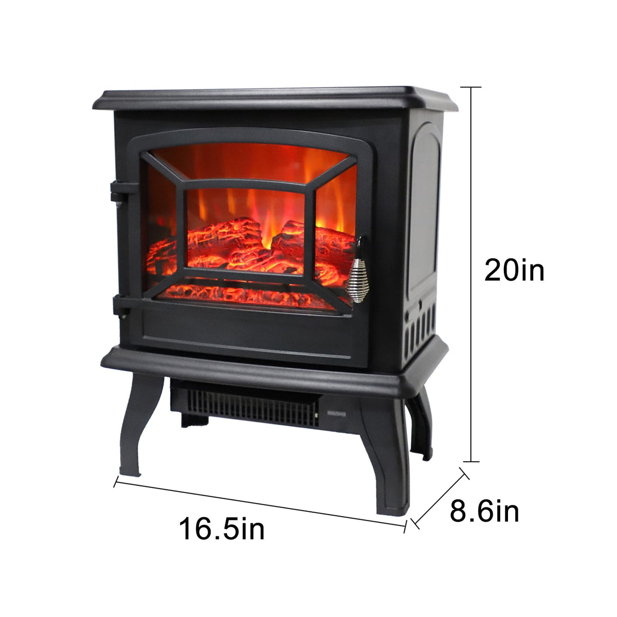17-Inch Freestanding Electric Fireplace