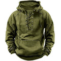 Men's Lace-Up Hoodie