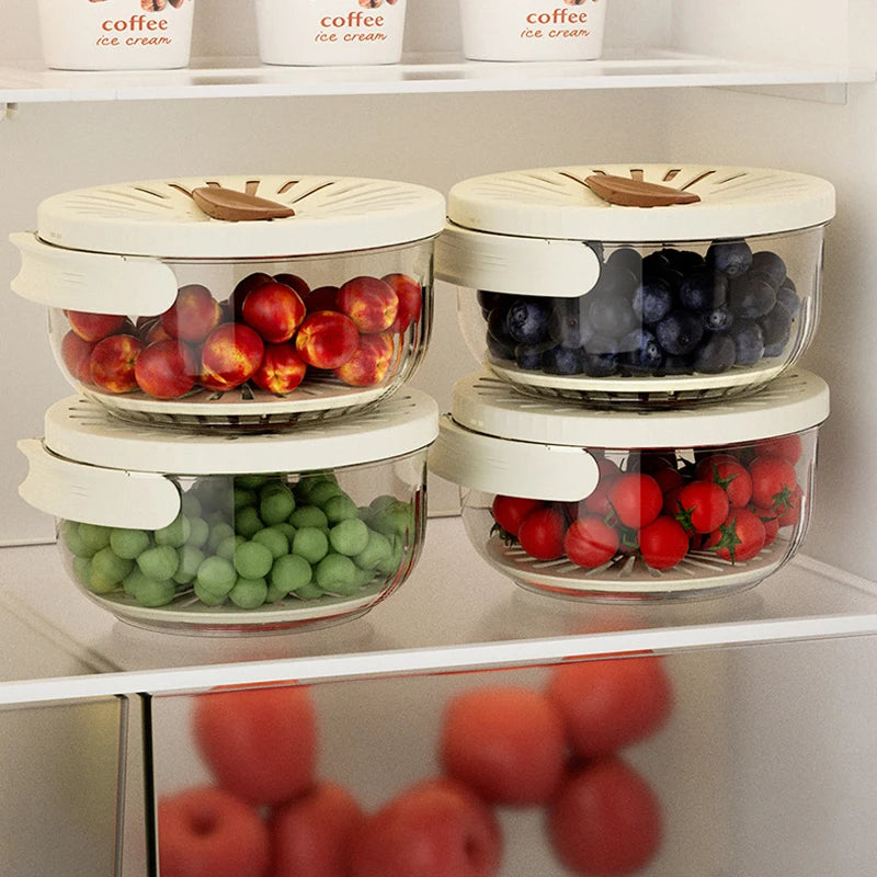Draining Fruit Basket with Lid