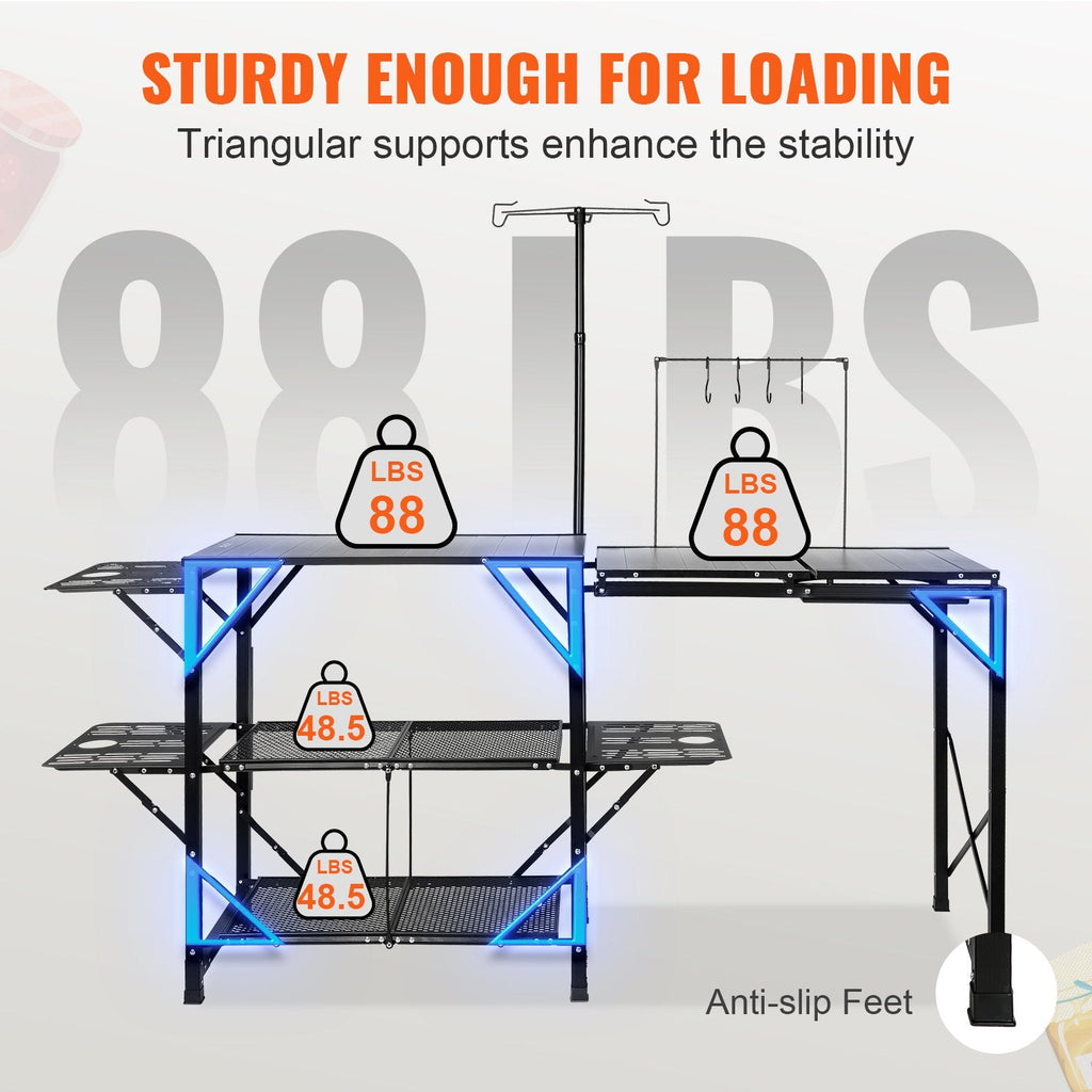 Folding Camping Kitchen Station