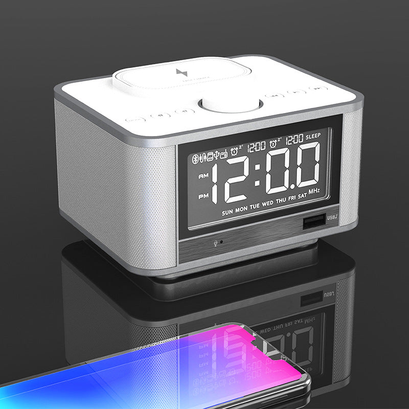 Alarm Clock Speaker with Wireless Charger