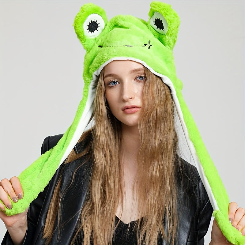Moving Ear Plush Animal Hat