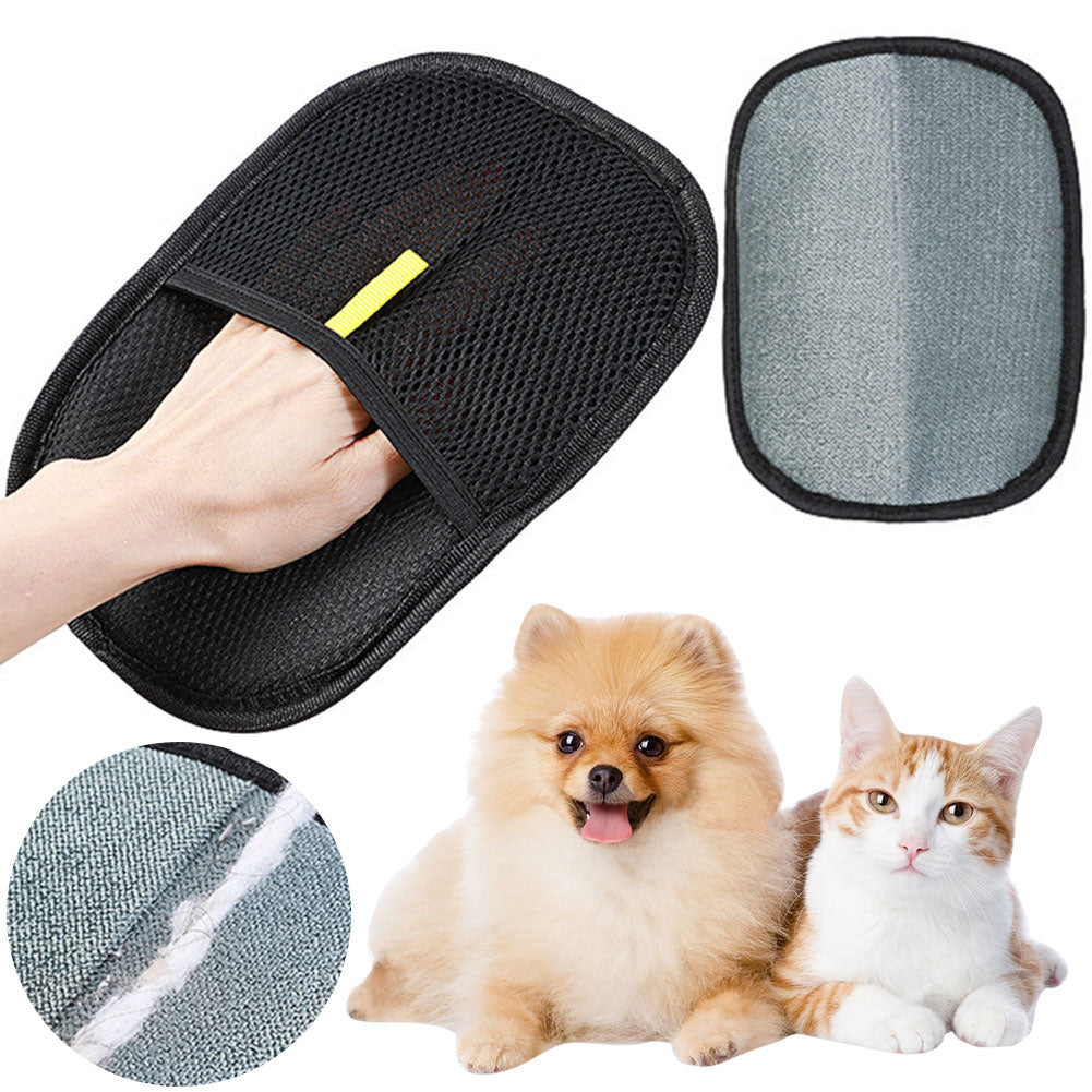 Pet Hair Remover Grooming Gloves