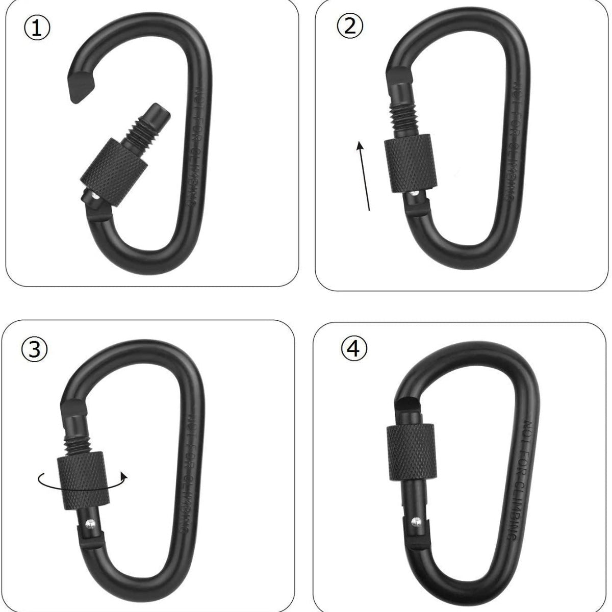 Aluminum D-Ring Carabiners