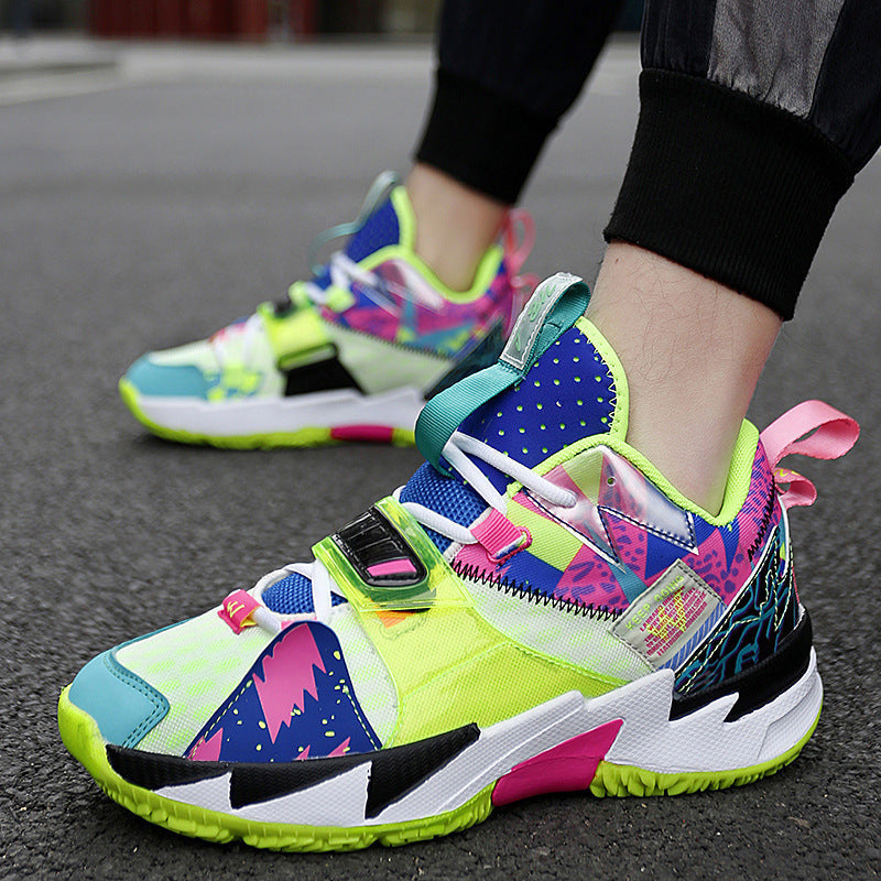 Woven Basketball Sneakers