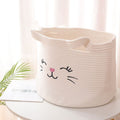 Hand-Woven Cotton Rope Basket