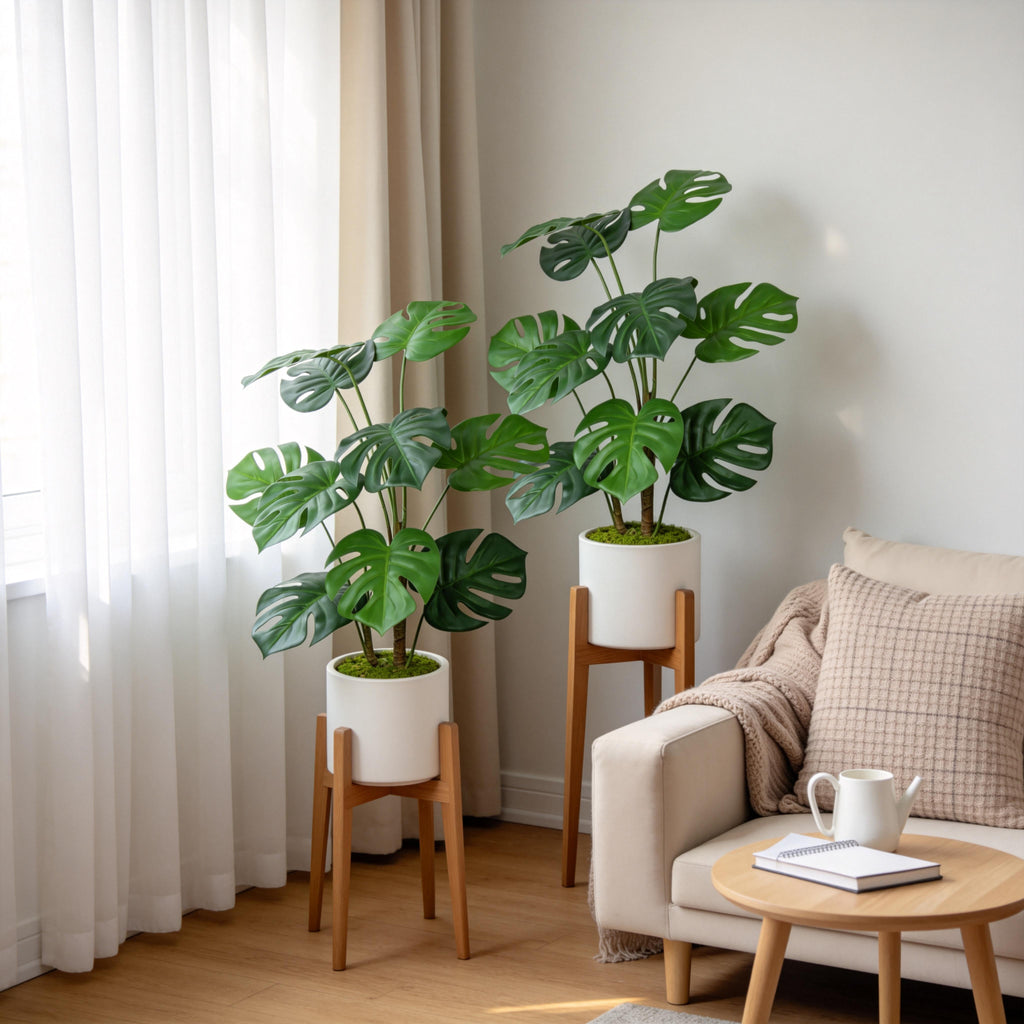 Artificial Monstera Plants (2 pcs)