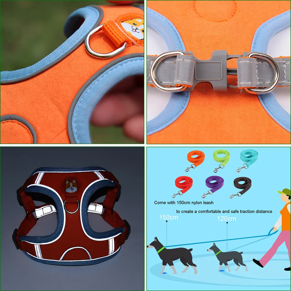 Reflective No-Pull Dog Harness & Leash