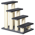 4-Step Pet Stairs with Scratching Post