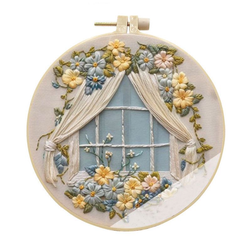 Winter House Embroidery Kit