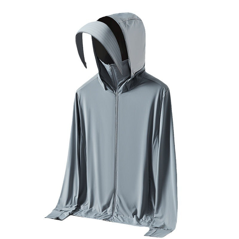 Sun-Protective Hooded Outdoor Shirt