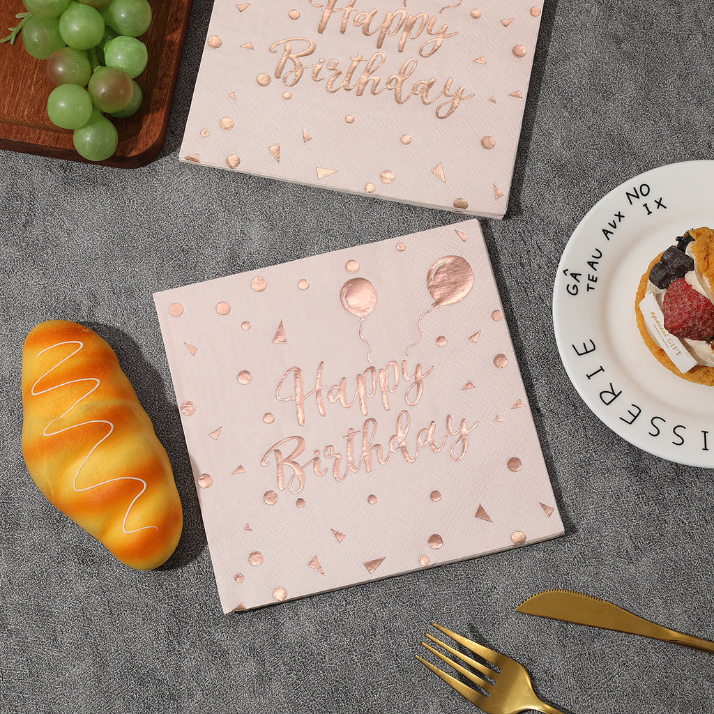 Happy Birthday Foil Napkins
