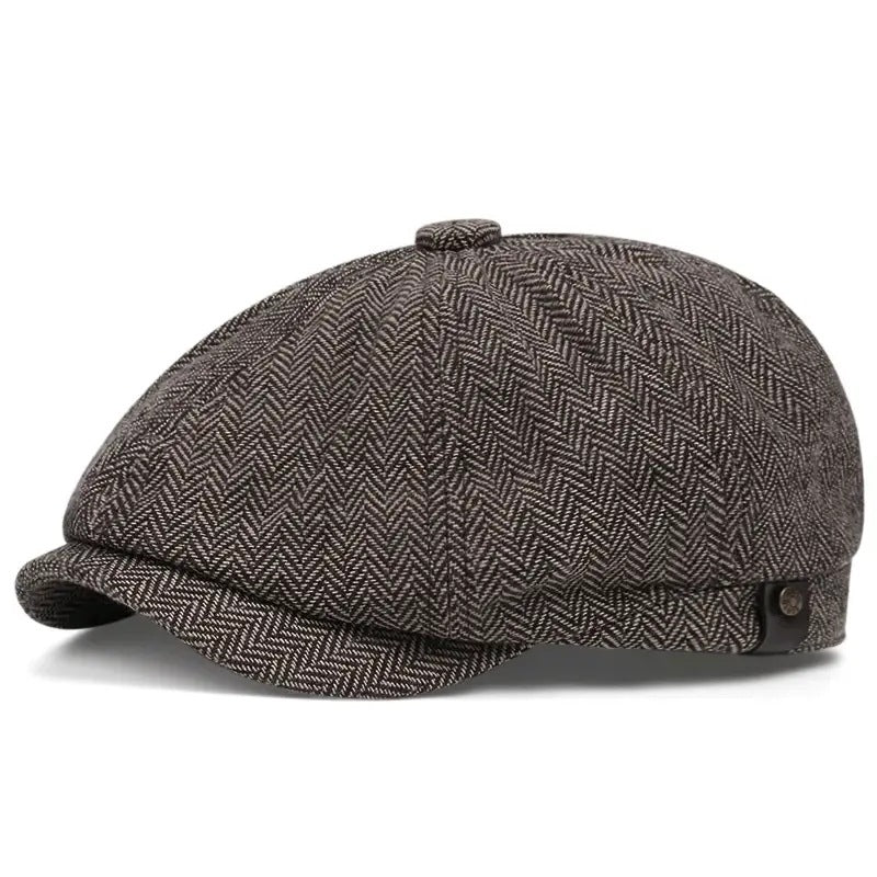 Octagonal Newsboy Cap