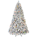4 ft Pre-Lit Flocked Christmas Tree