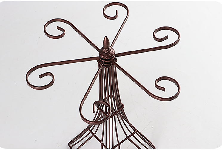 Bronze Wine Bottle & Glass Holder