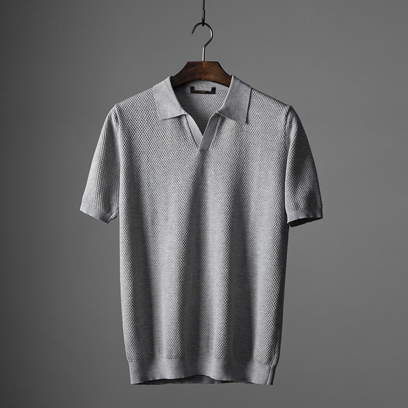 Men's Knit Polo Shirt