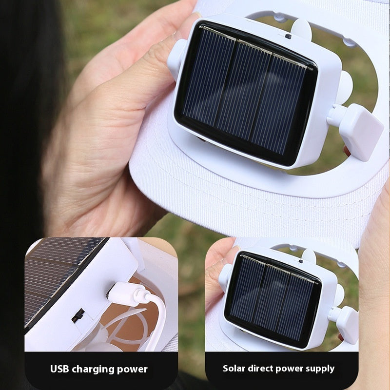 Solar-Powered Fan Hat