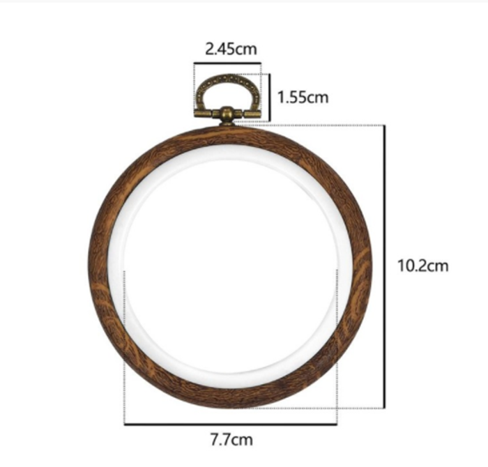 Wood-Grain Embroidery Hoop
