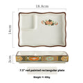 Ceramic Sushi & Dumpling Plate