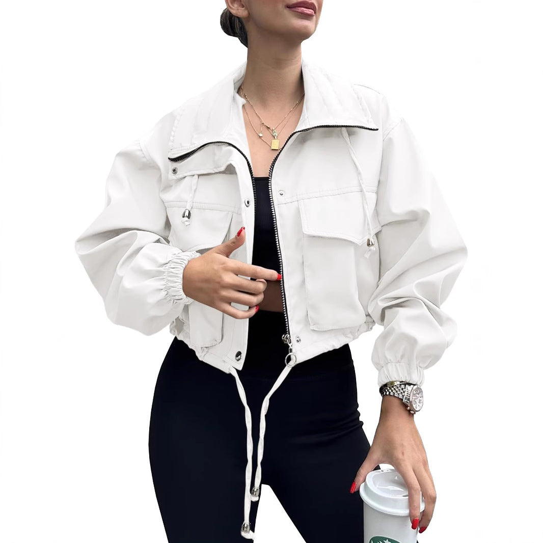 Short Zip Trench Jacket