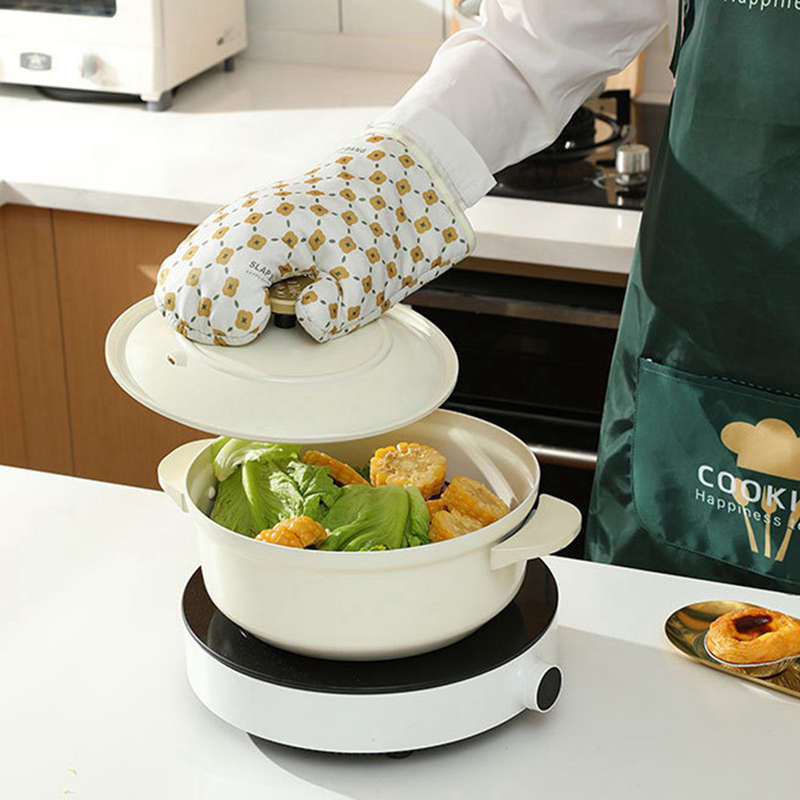 Silicone-Lined Oven Mitts