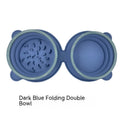 Foldable Silicone Double Pet Bowl