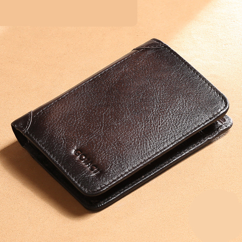 Men's Leather Short Wallet
