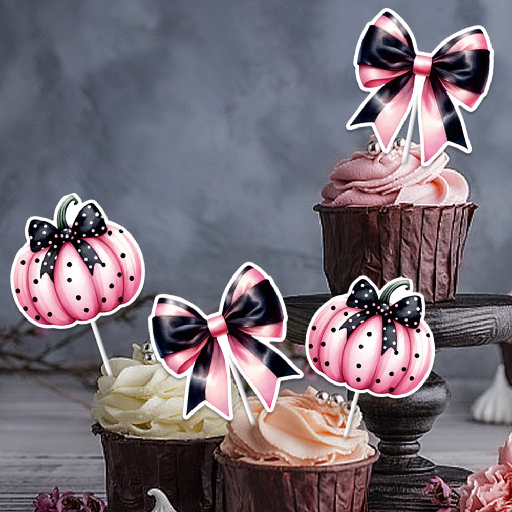Pumpkin & Bow Cake Toppers (9)