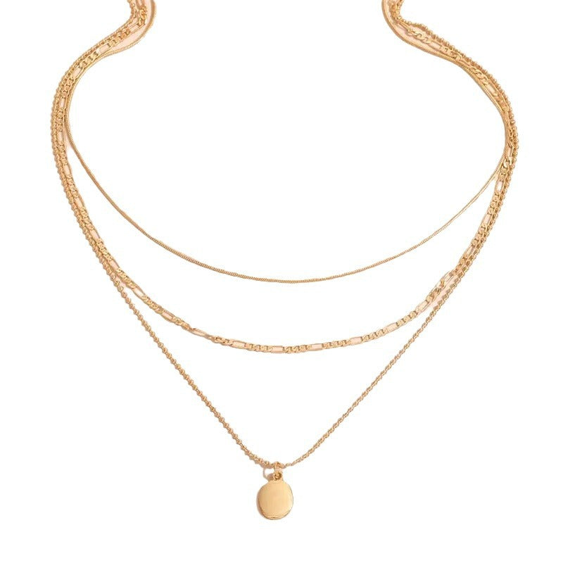 Vintage Oval Pendant Necklace