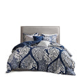 7-Piece Printed Cotton Comforter Set (King)