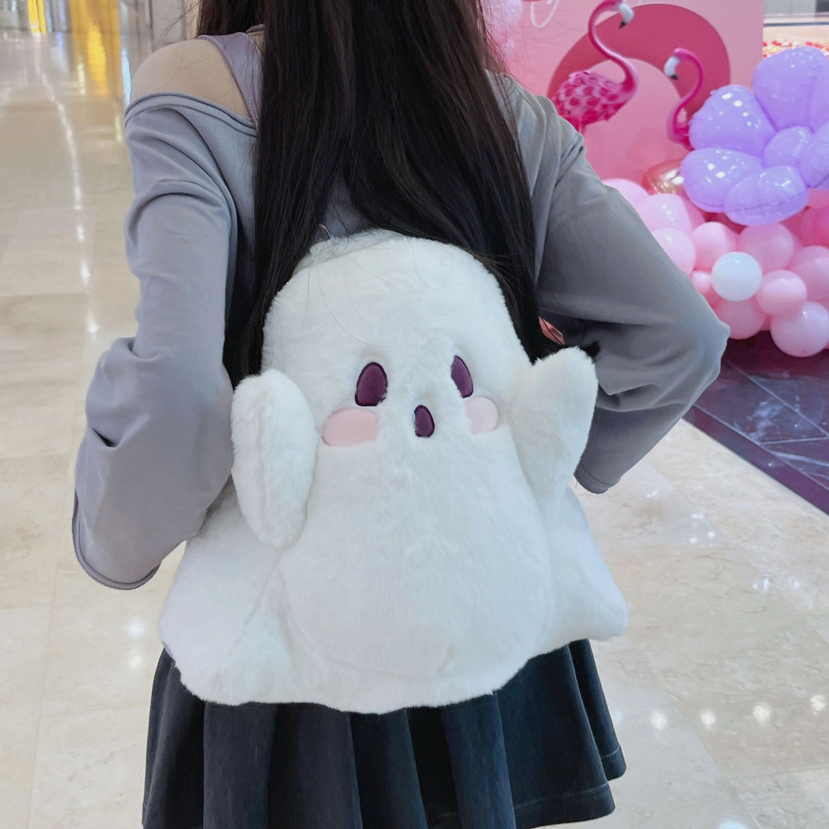Plush Ghost Backpack