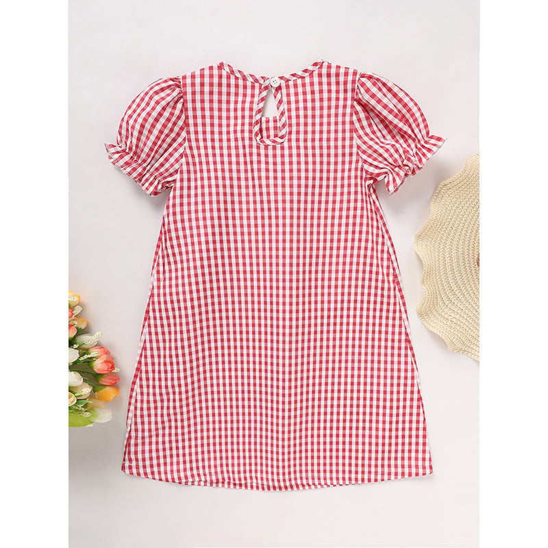 Toddler Plaid Smocked School Dress